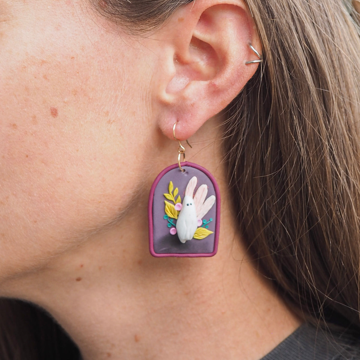 Botanical Ghost Earrings