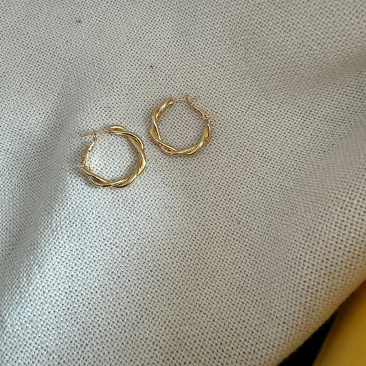 Twisted Hoop Earrings