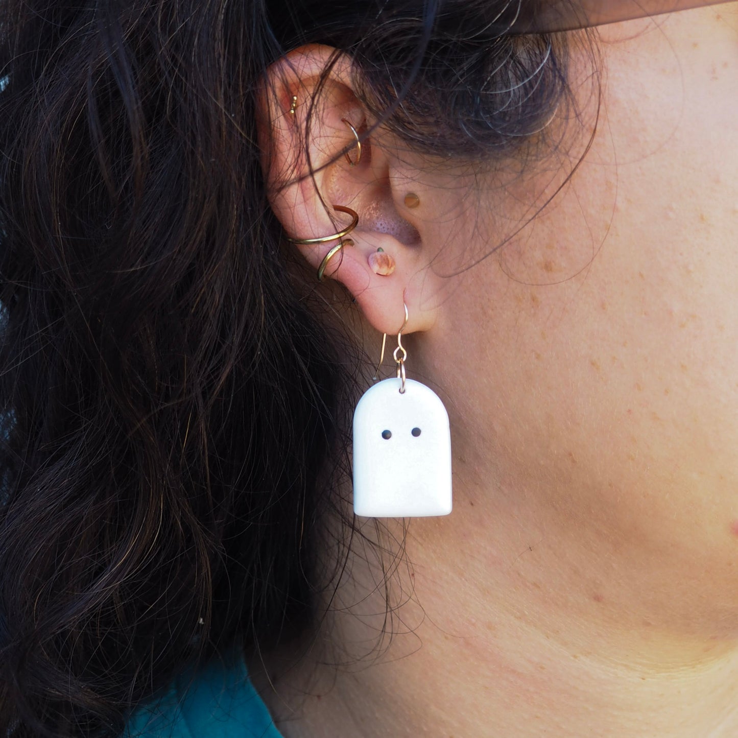 Mini Ghost Earrings