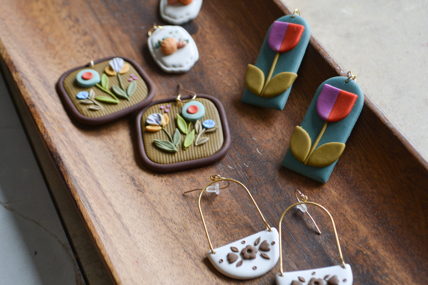 Tiny Pumpkin Earrings