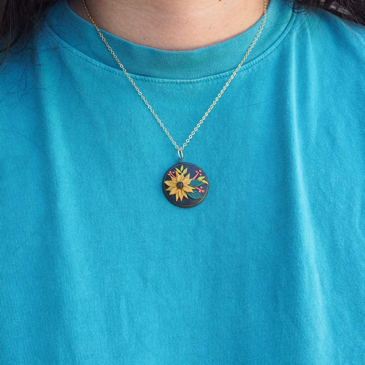Sunflower Necklace