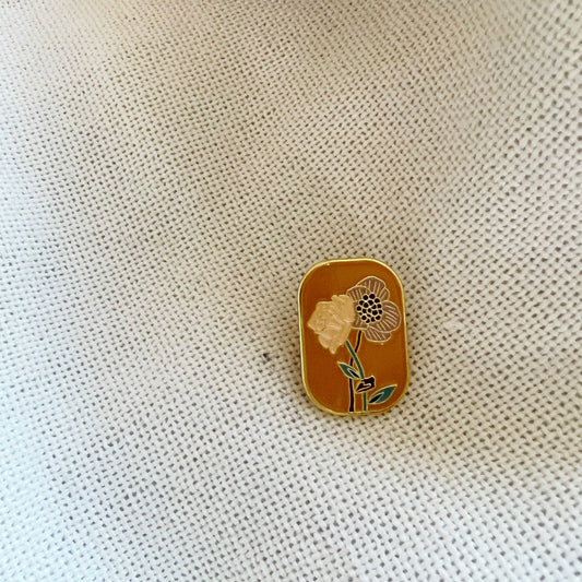 Golden Poppy Lapel Pin