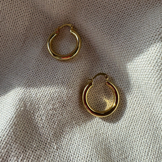 Midi Gold Hoops