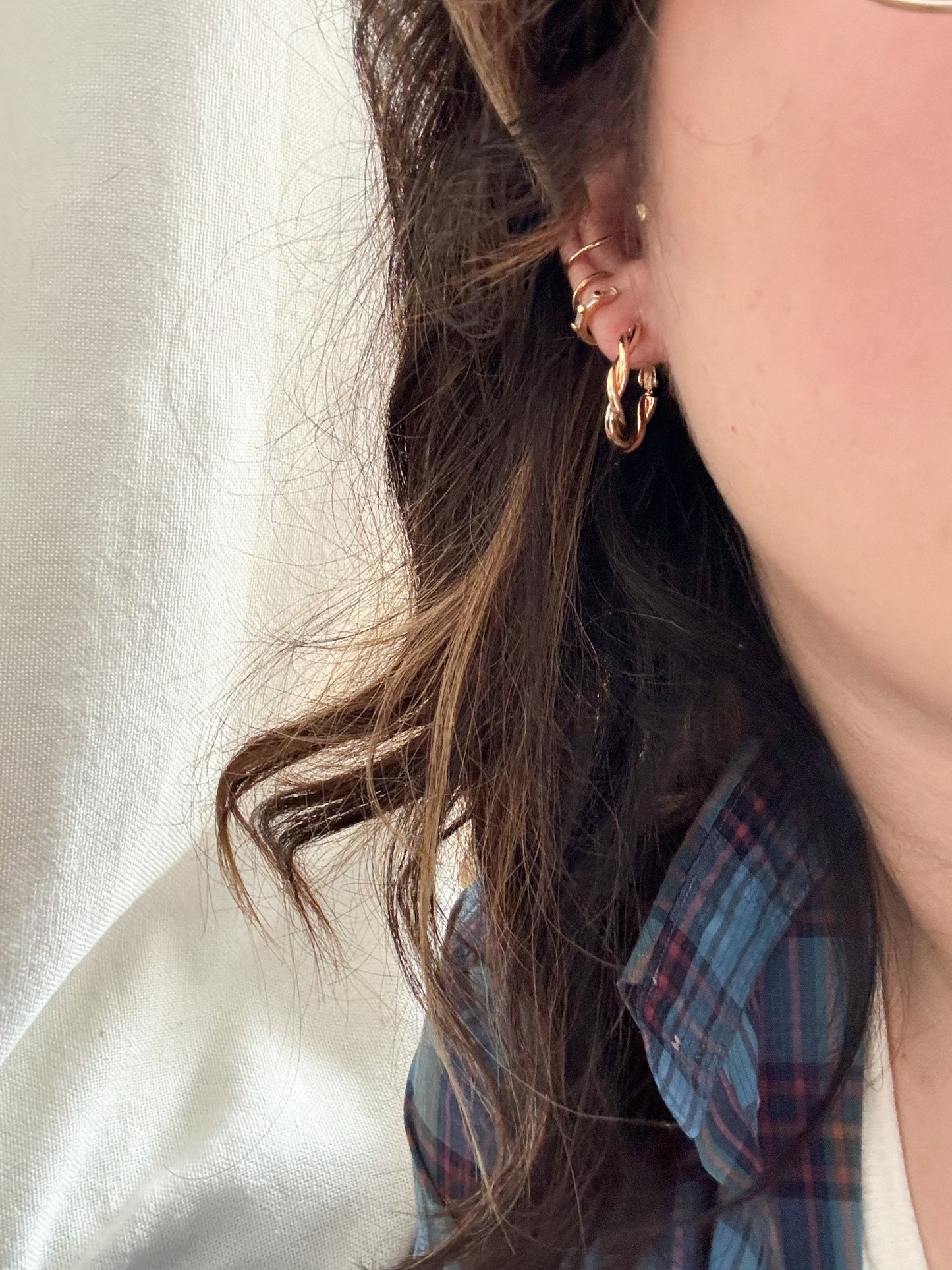 Twisted Hoop Earrings