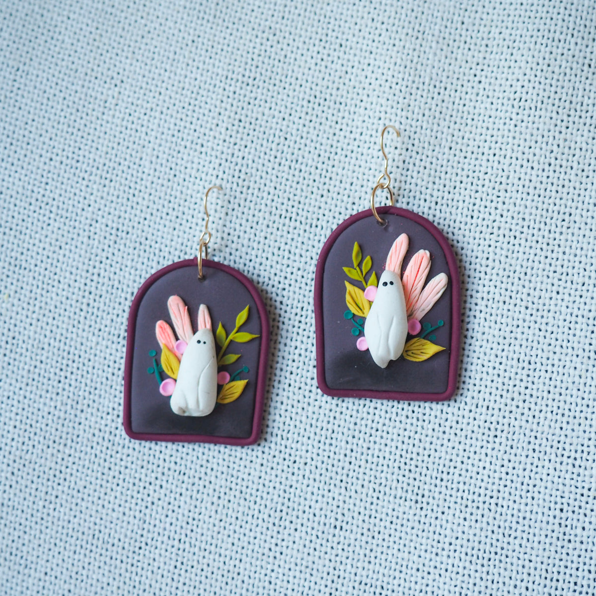 Botanical Ghost Earrings