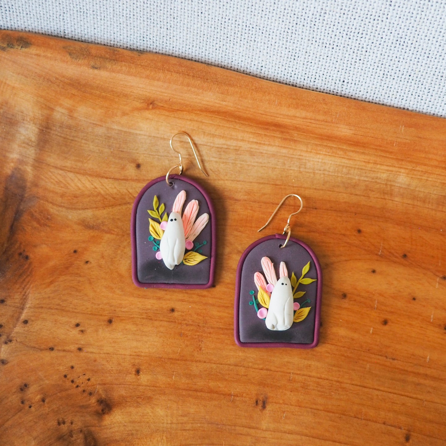 Botanical Ghost Earrings