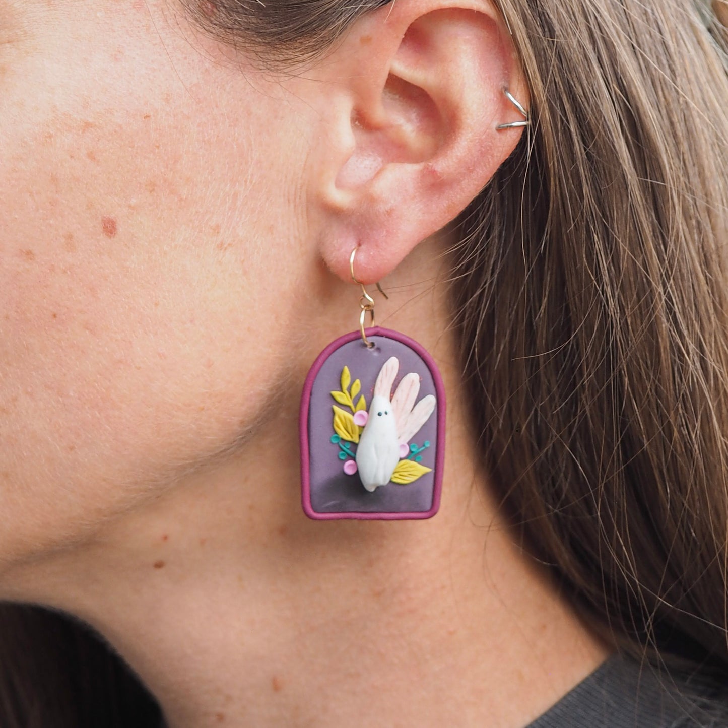 Botanical Ghost Earrings