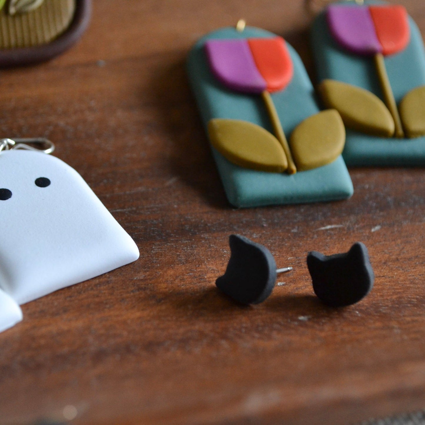 Black Cat Studs