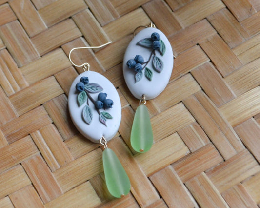 Preorder Blueberry Earrings