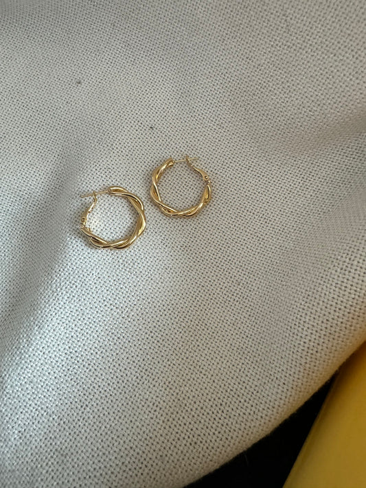 Twisted Hoop Earrings