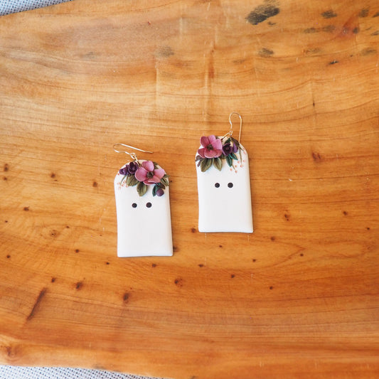 Ghost Earrings *Imperfect*
