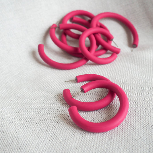 Fuchsia Hoops