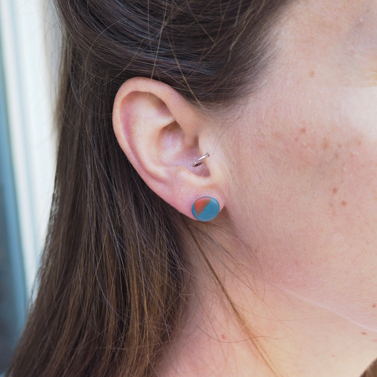 Marbled Dot Studs