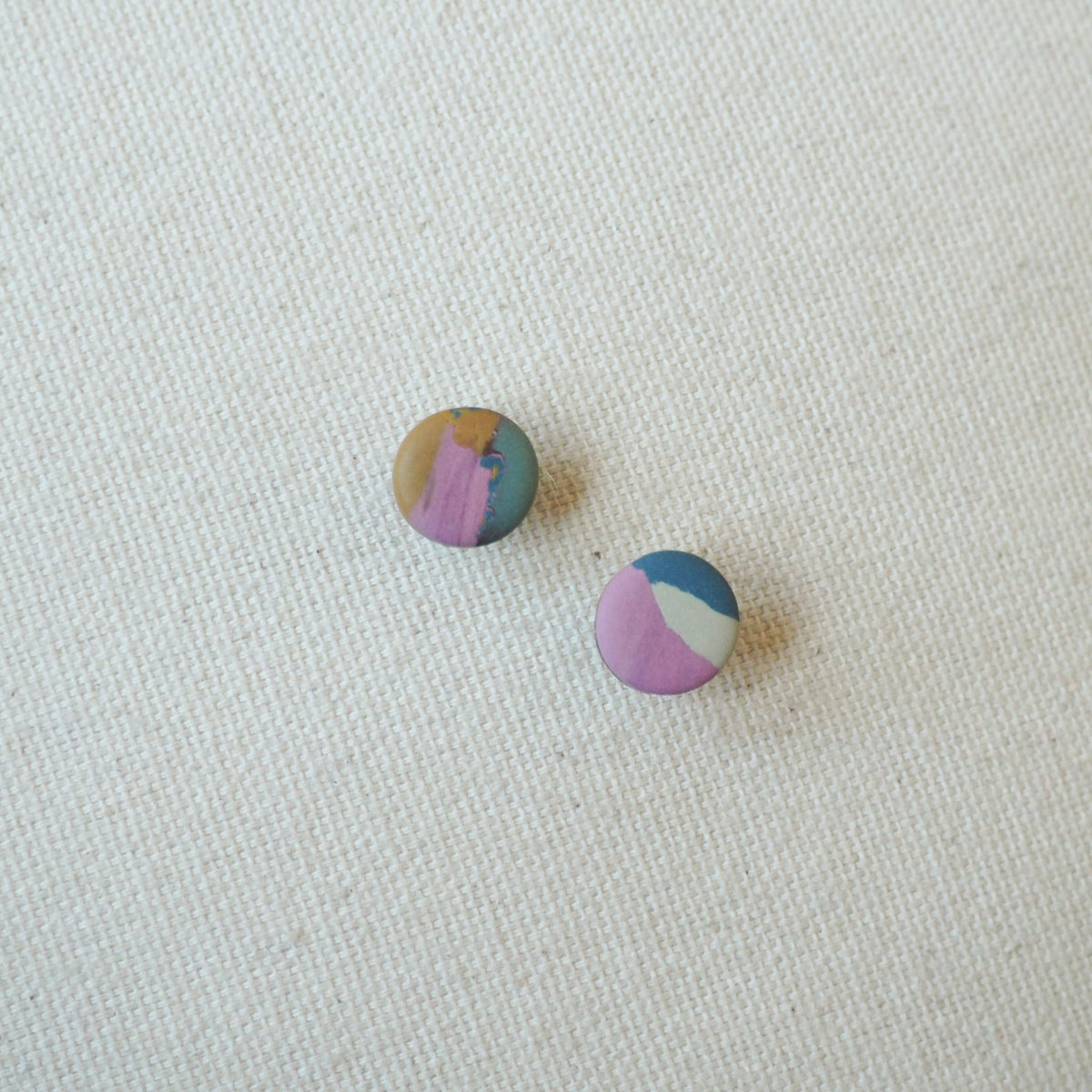 Marbled Dot Studs