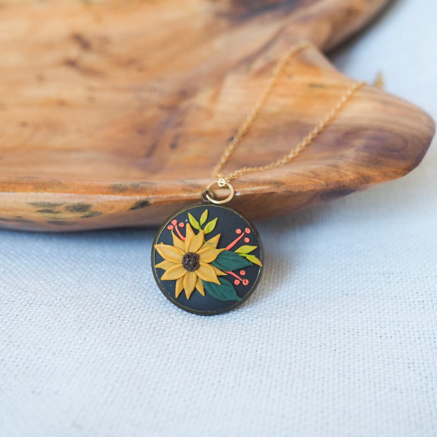 Sunflower Necklace