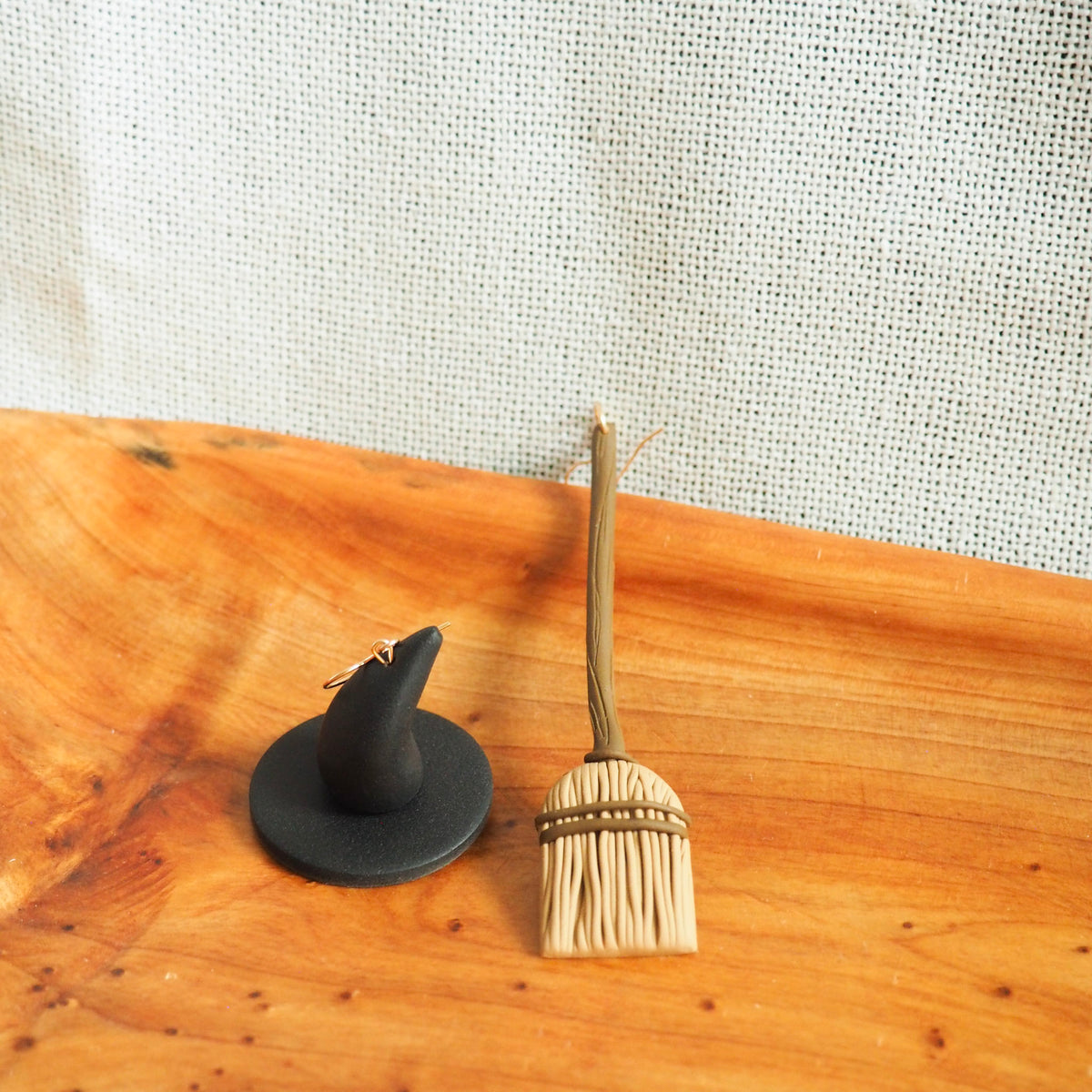 *Preorder* Witch Hat and Broom Earrings