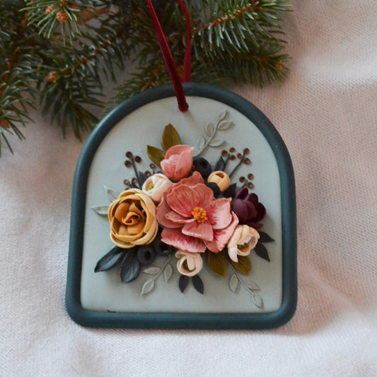 Greta Floral Ornament (2026 delivery)