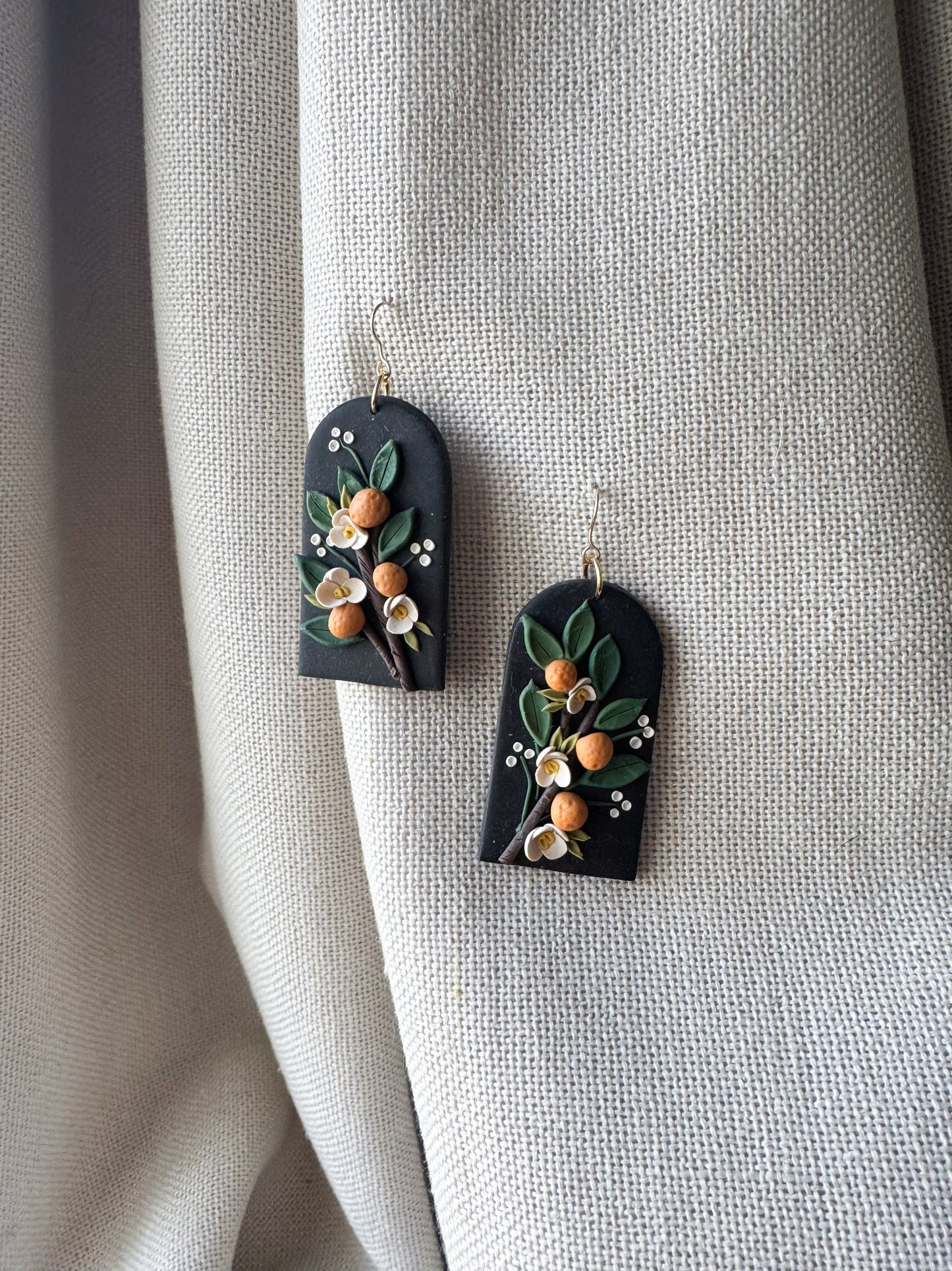 Preorder Orange Blossom Statement Earrings