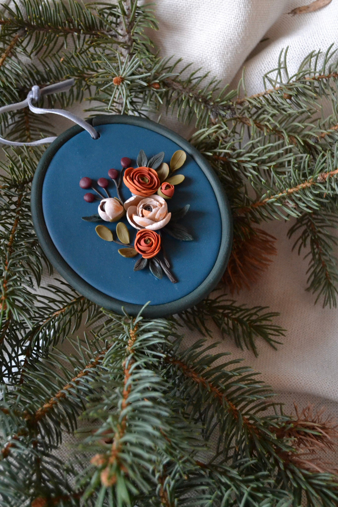 Neve Floral Ornament (2026 Delivery)