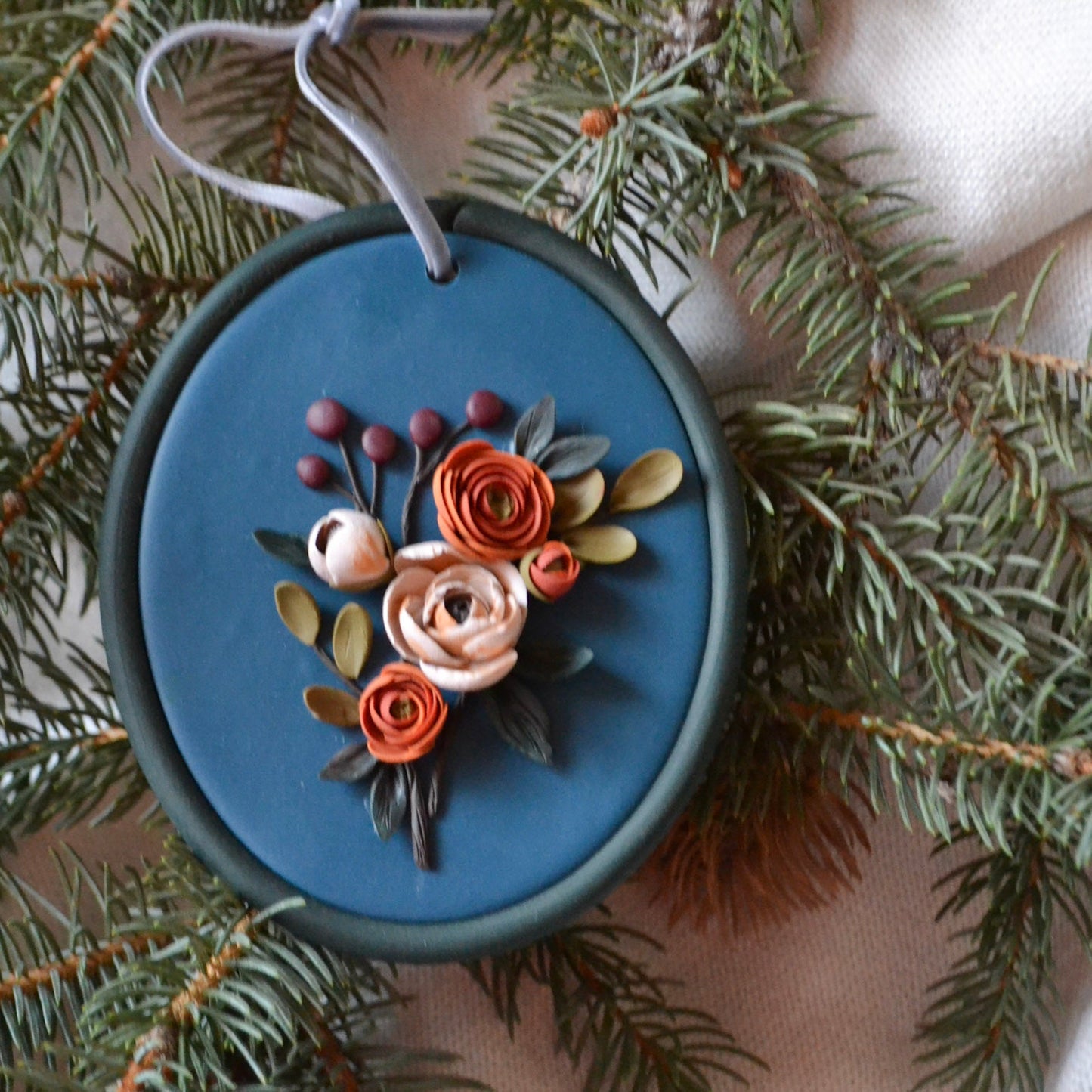 Neve Floral Ornament (2026 Delivery)