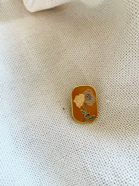 Golden Poppy Lapel Pin
